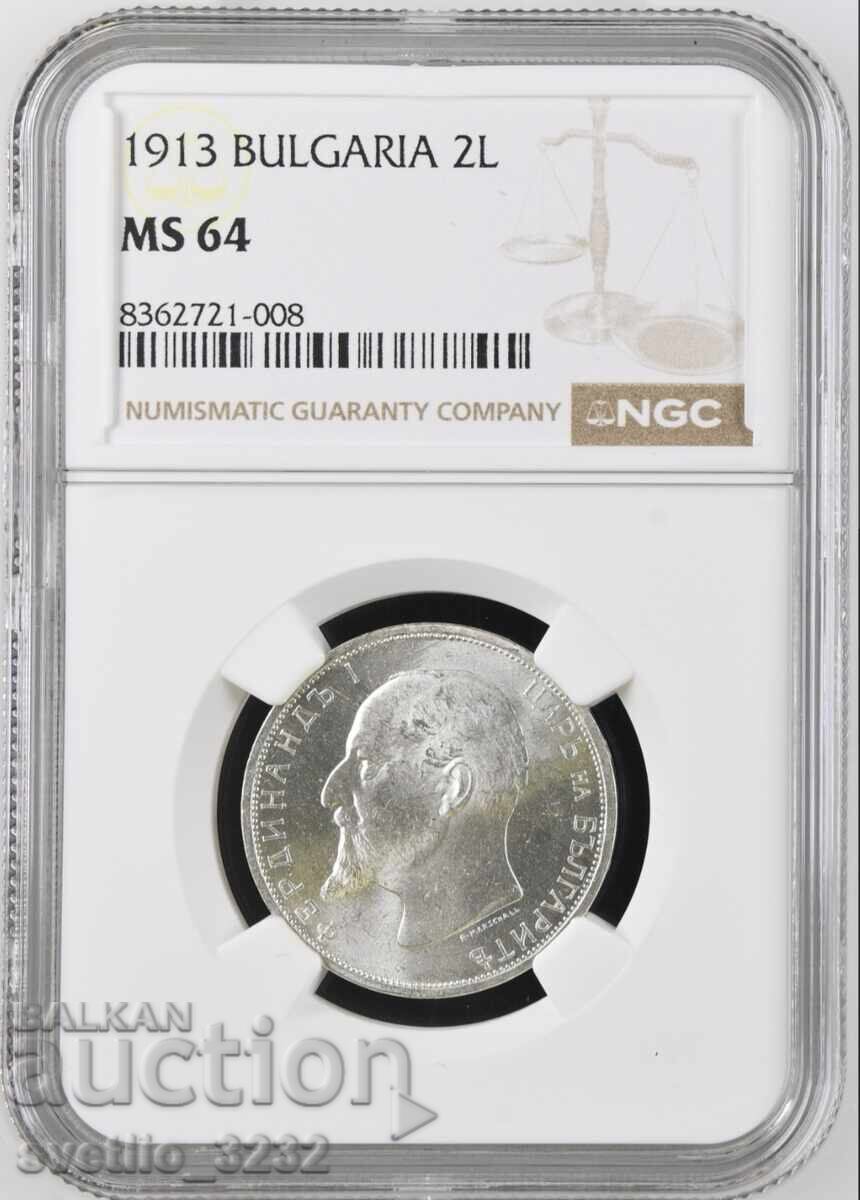 2 Leva 1913 MS 64 NGC 2 Leva 1913 MS 64 NGC