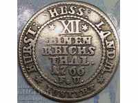1/12 Thaler 1766 Germany State Hesse - Kassel Lion Silver - Rare