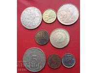 Mixed lot of 8 coins