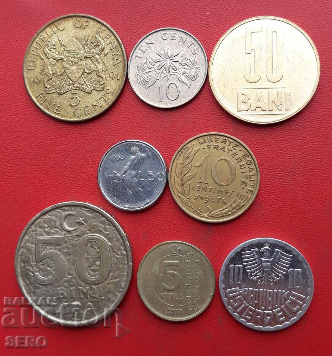 Μικτή παρτίδα 8 νομισμάτων Μικτή παρτίδα 8 νομισμάτων