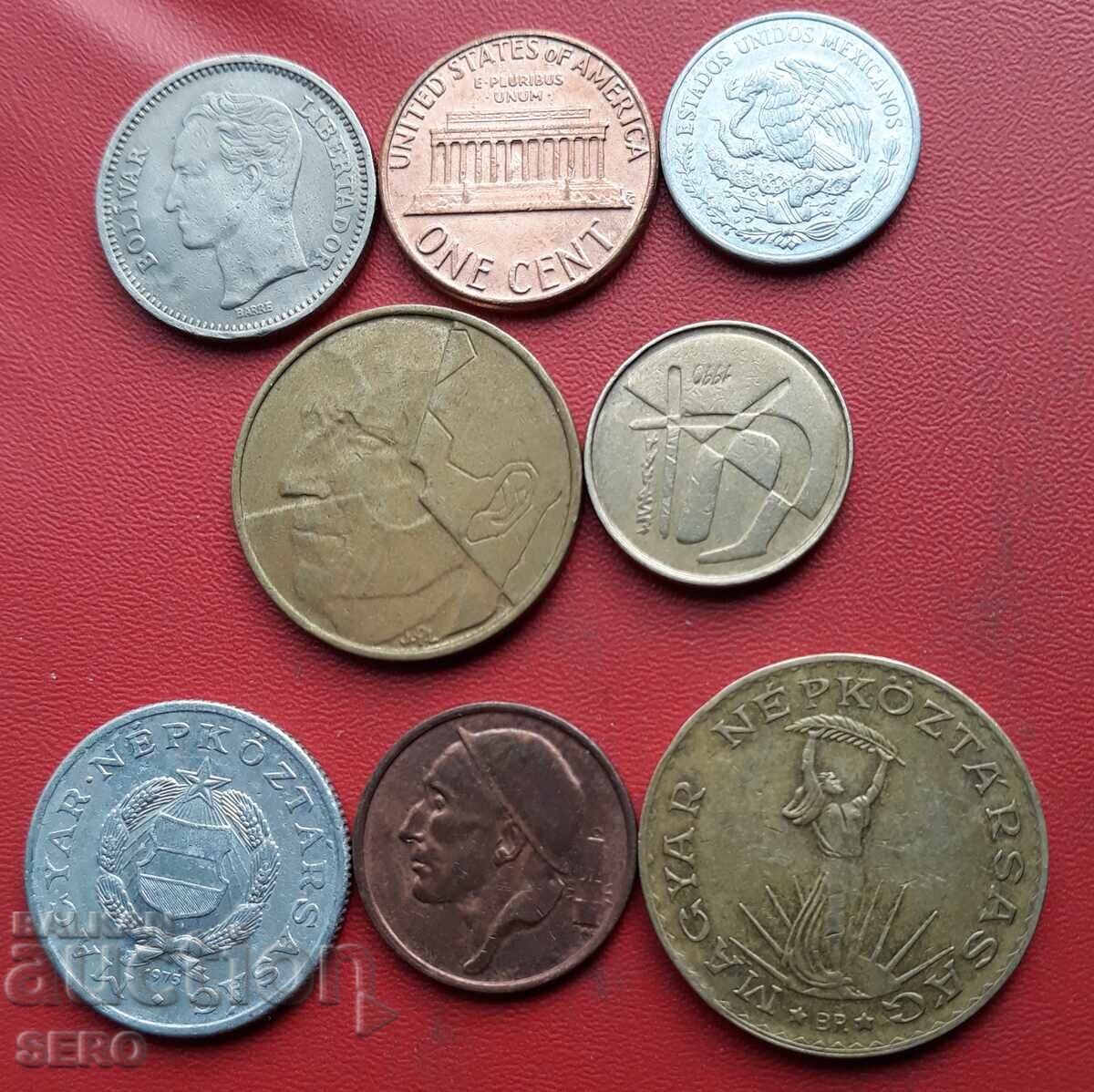 Mixed lot of 8 coins with price 1.01 BGN | € 0.52 Mixed lot of 8 coins with price 1.01 BGN | € 0.52