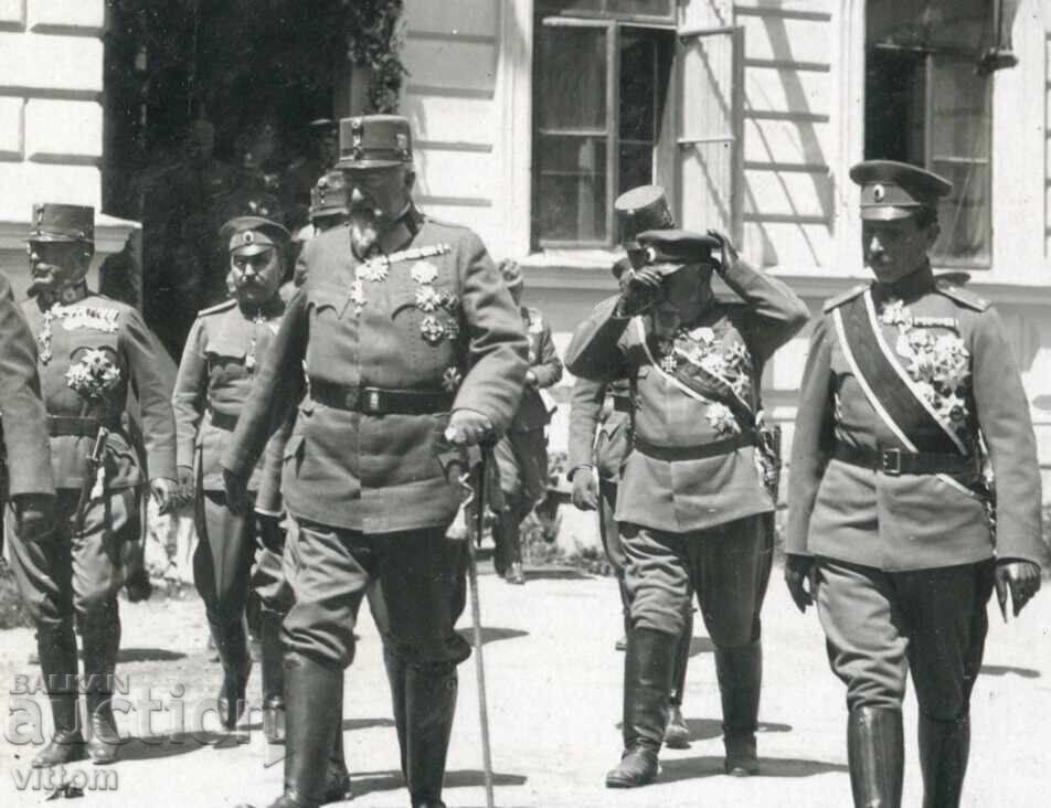 Tsar Ferdinand Emperor Karl in Kyustendil 18 photos generals