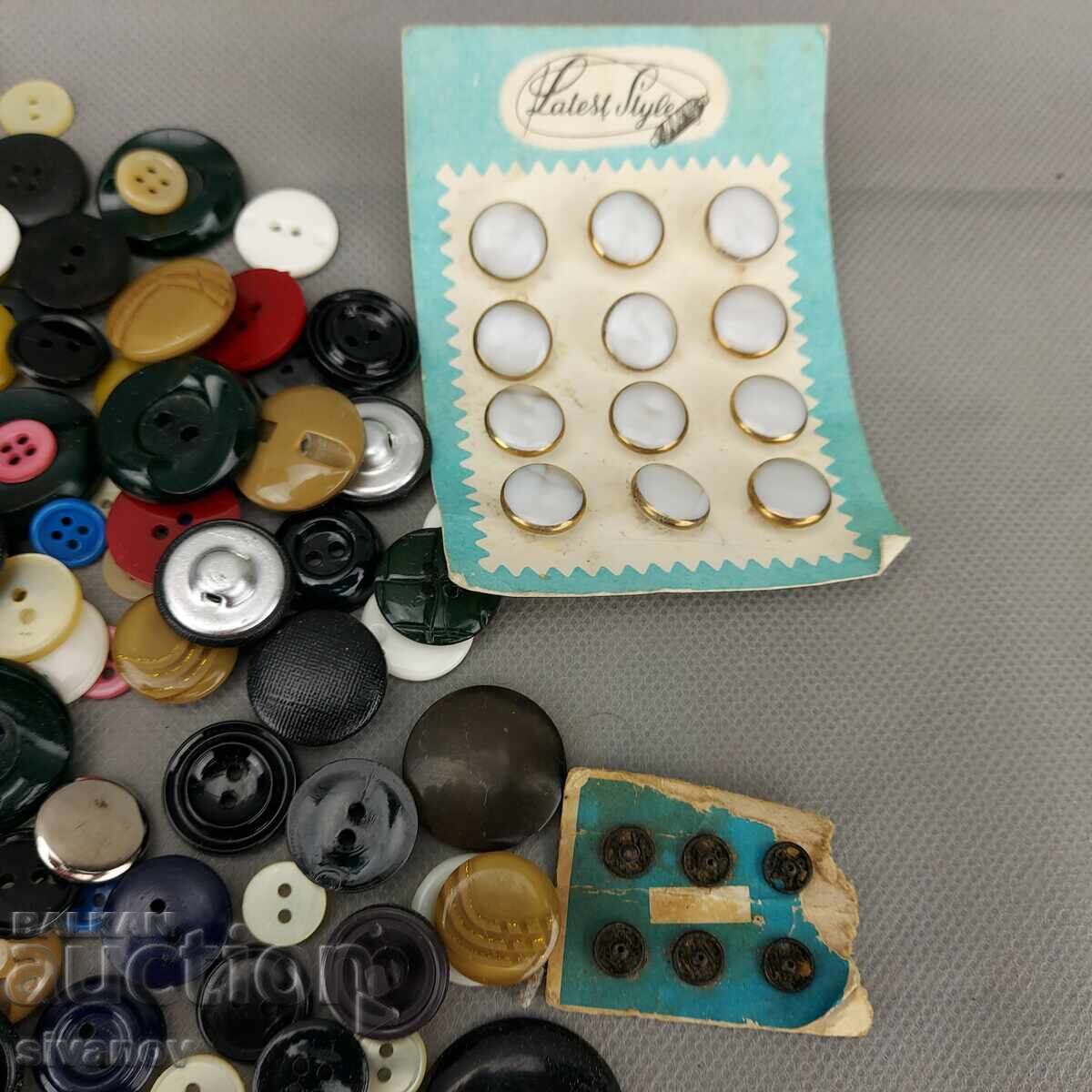 Old buttons lot of over 150 pieces different sizes #3295 - 6