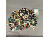 Old buttons lot of over 150 pieces different sizes #3295
