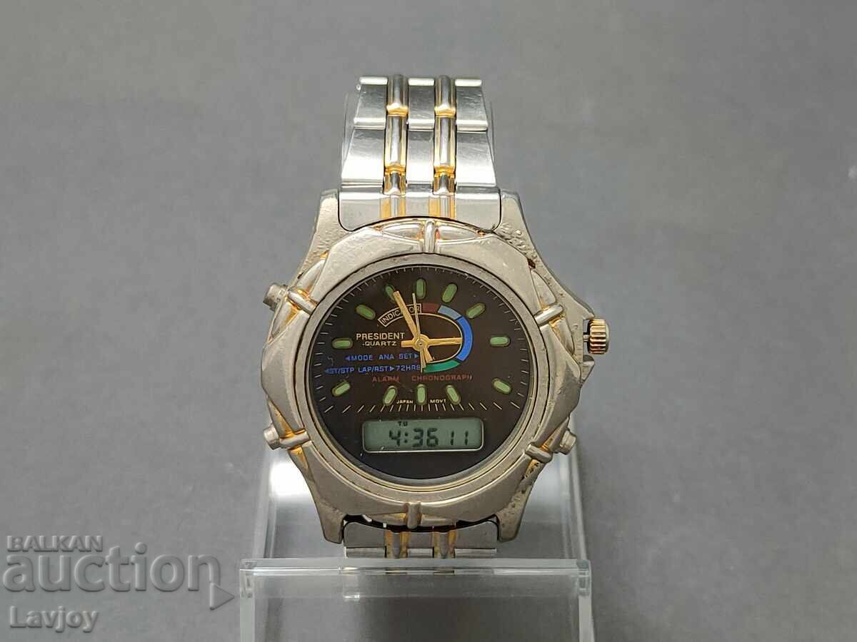 President chronograph wristwatch with price 30.00 BGN | € 15.34