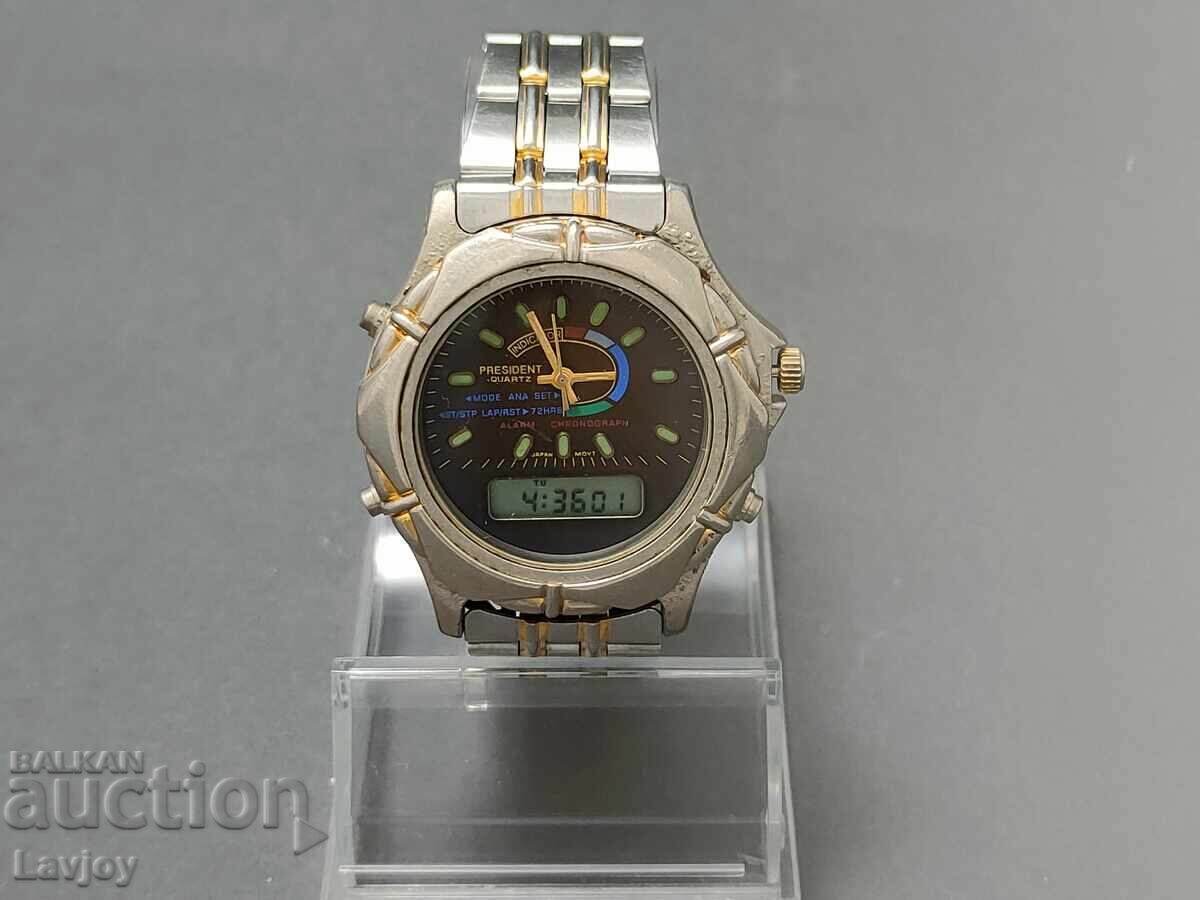 President chronograph wristwatch