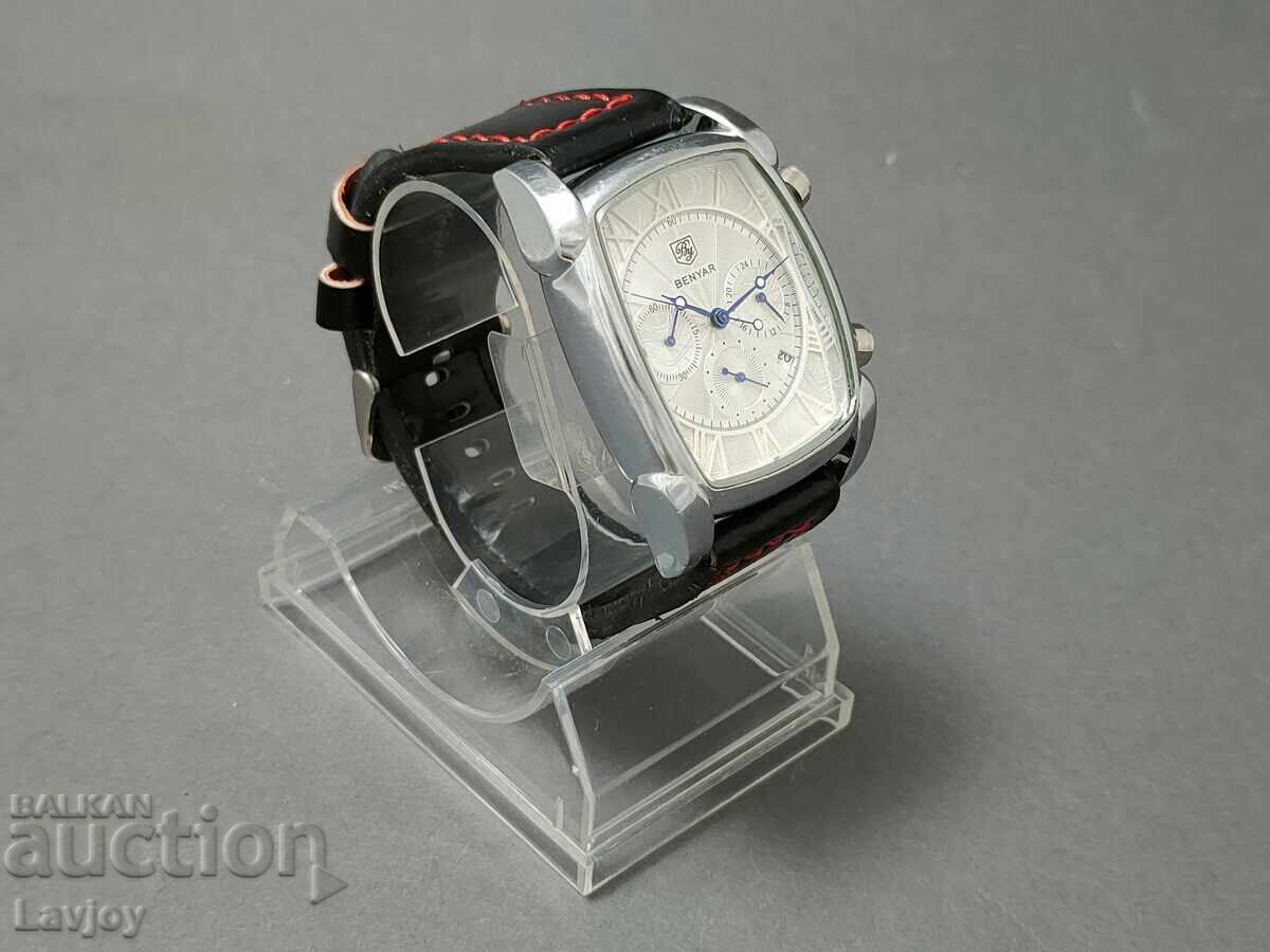 Auction BENYAR chronograph Wristwatch B.Z.C. from 0.01 st Auction BENYAR chronograph Wristwatch B.Z.C. from 0.01 st