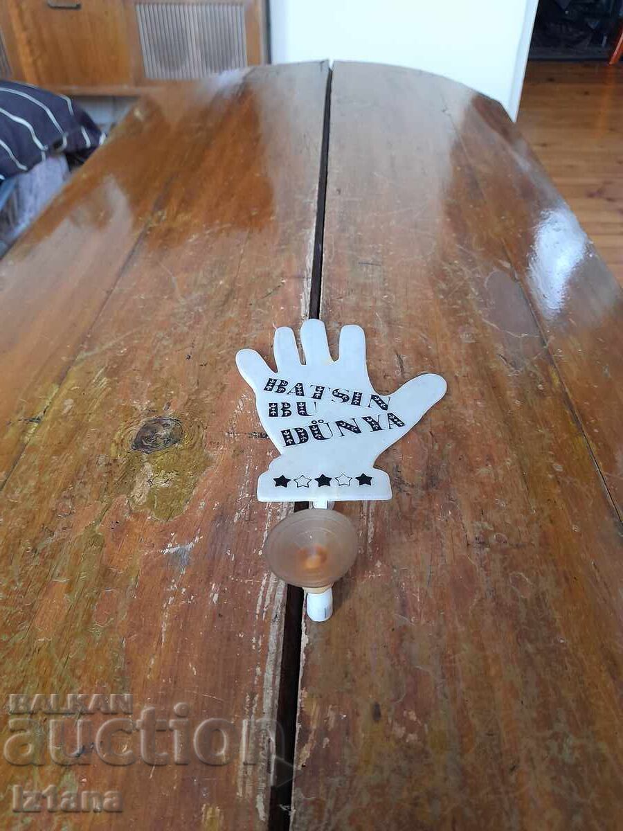 Old waving hand for a car