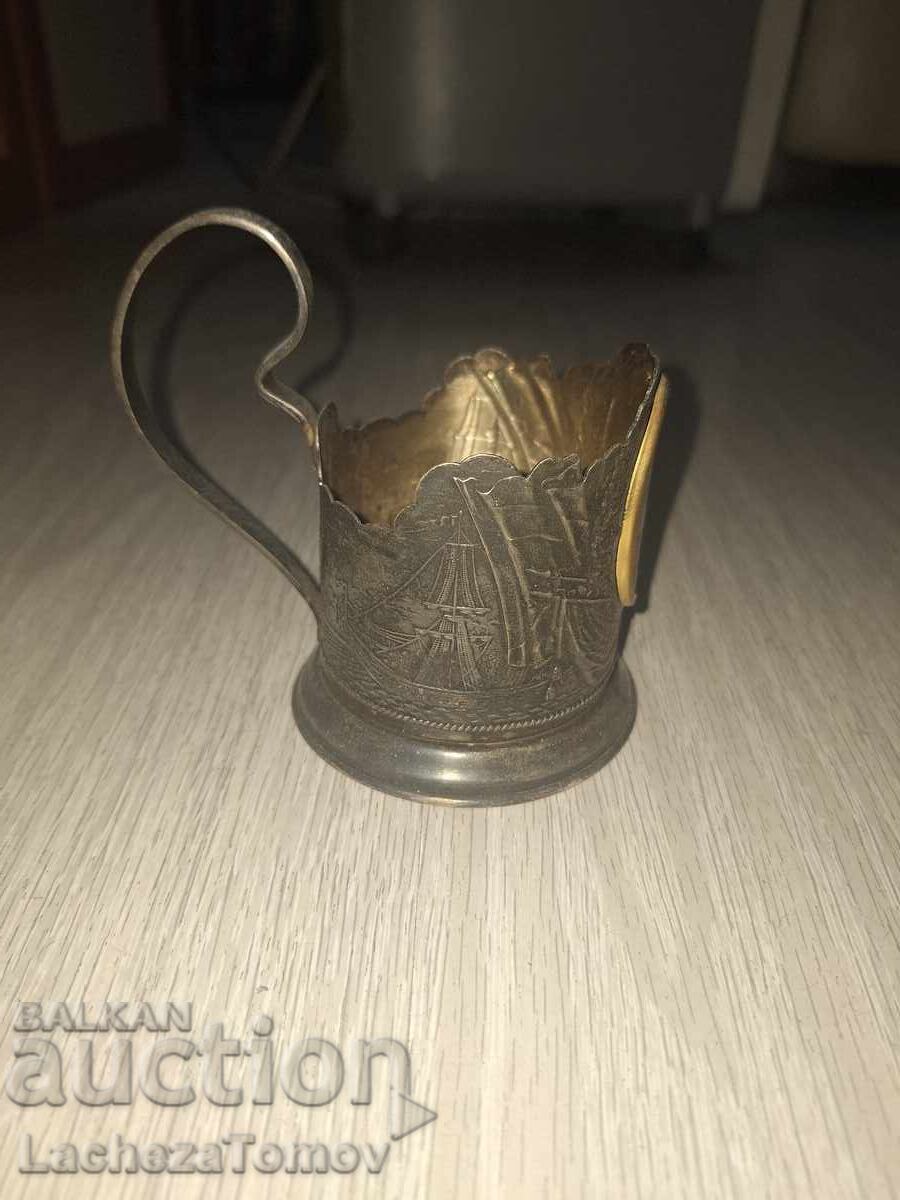 Beautiful silver-plated teacup holder USSR excellent condition with price 4.05 BGN | € 2.07 Beautiful silver-plated teacup holder USSR excellent condition with price 4.05 BGN | € 2.07