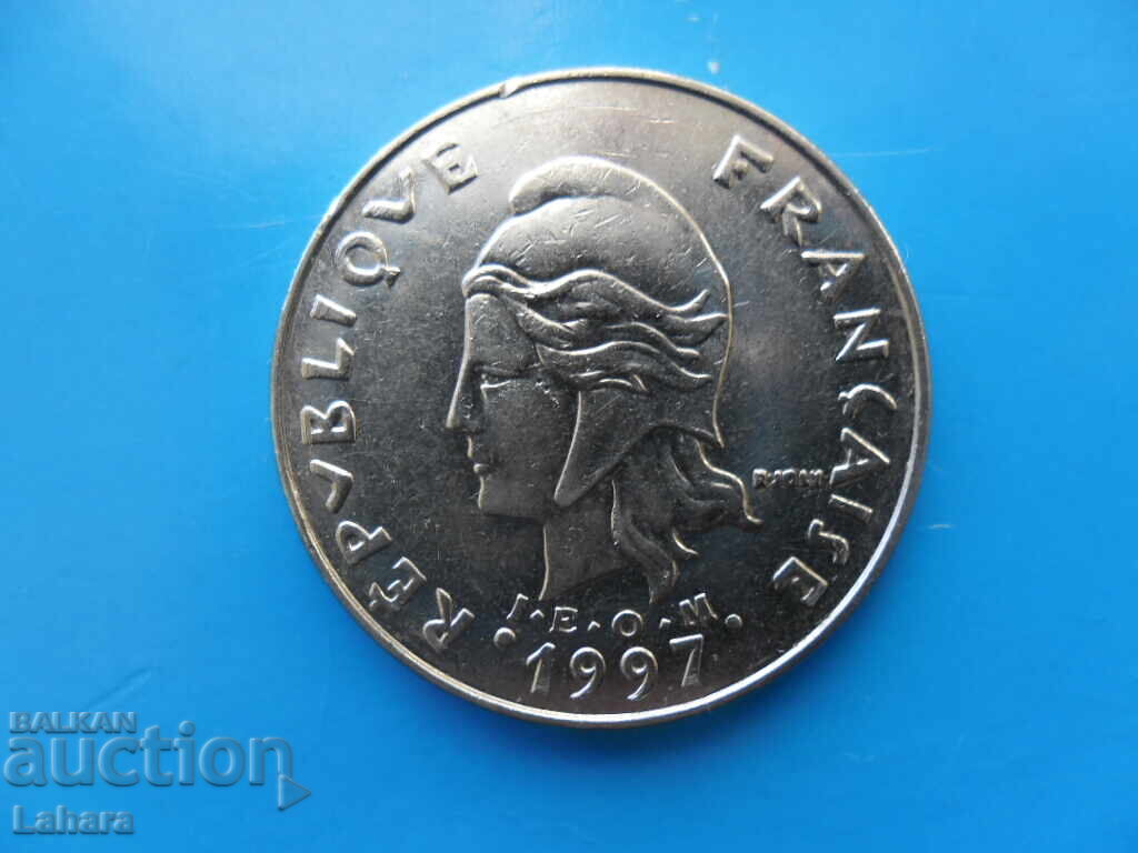 20 франка 1997 г. Френска Полинезия с цена 5.00 лв. | € 2.56