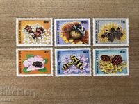 Hungary - Insects pollinating flowers (1980) MNH