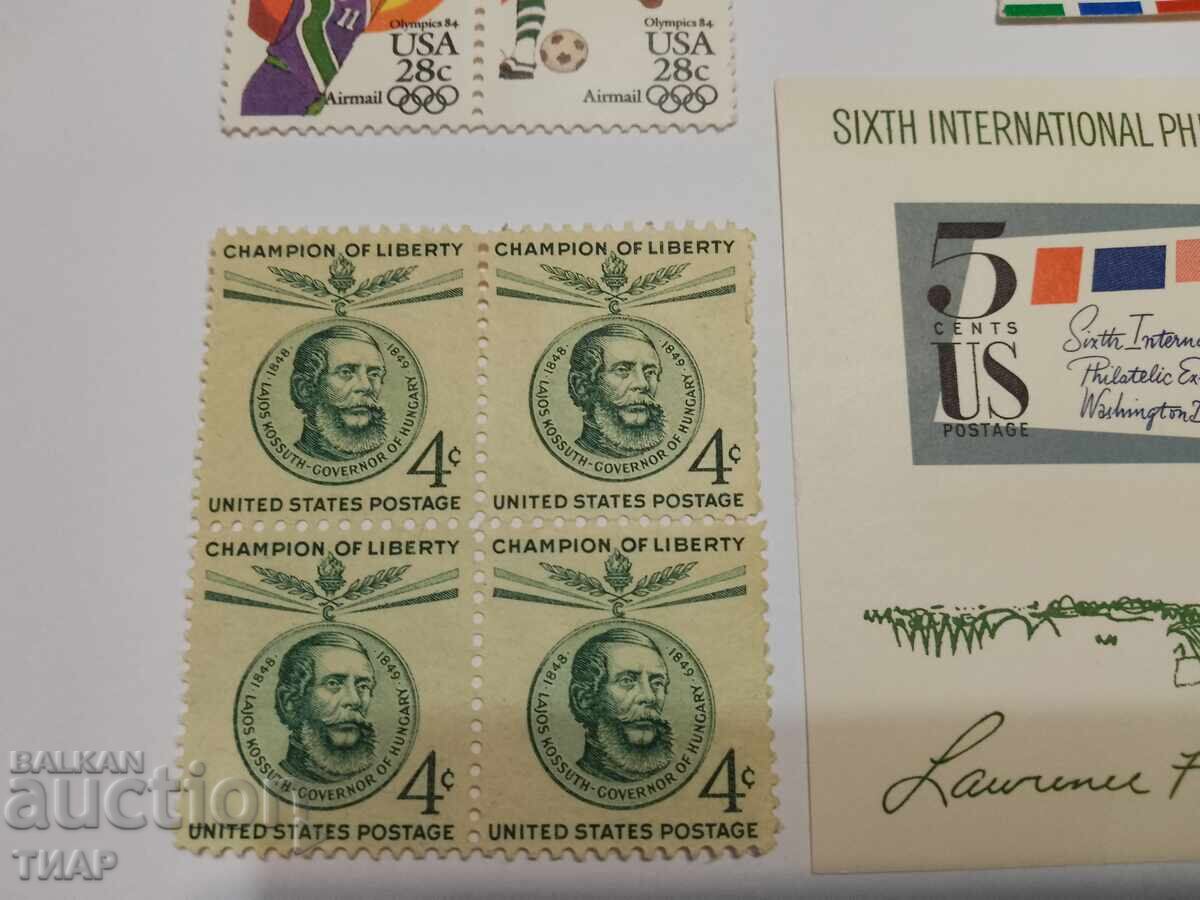 Пощенски марки САЩ -0.01ст - 6 Пощенски марки САЩ -0.01ст - 6