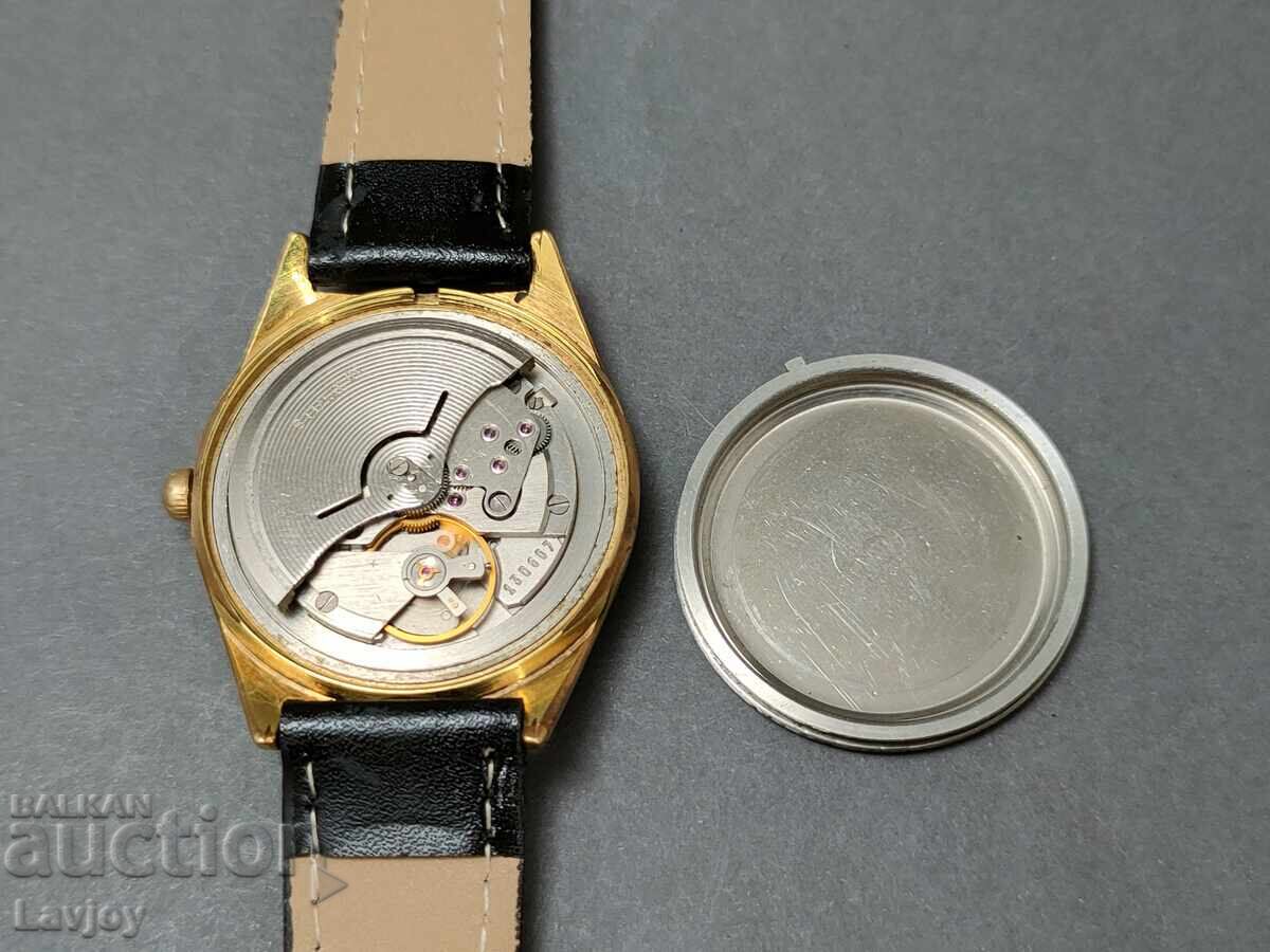 Ръчен часовник Полет Poljot Гагарин позлатен - 7