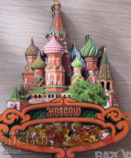 Αυθεντικός ξύλινος τρισδιάστατος μαγνήτης από τη Μόσχα, Ρωσία-σειρά- - 5