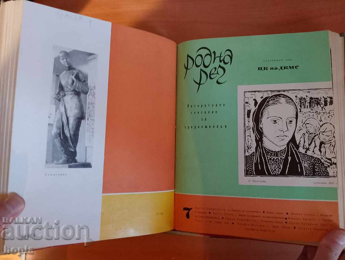 Годишник 10 бр.списание РОДНА РЕЧ 1963 г. - 5