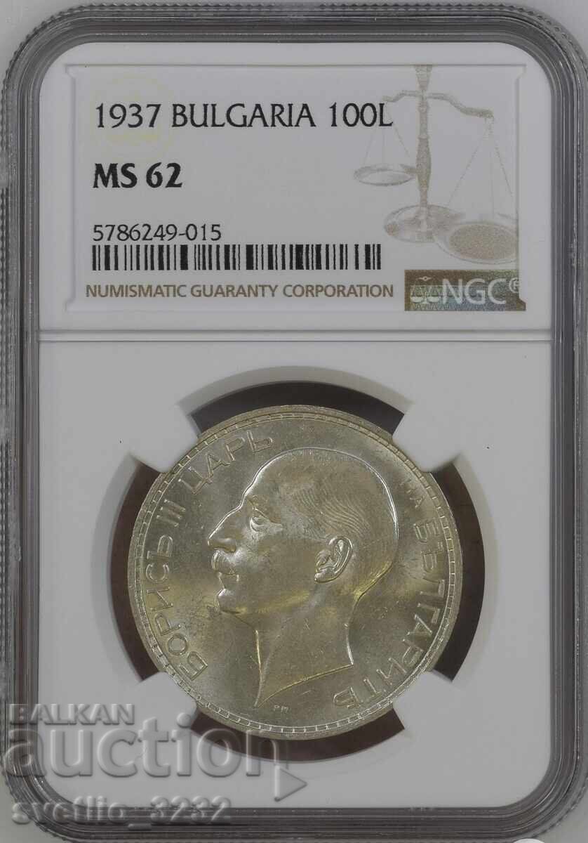 BGN 100 1937 MS 62 NGC