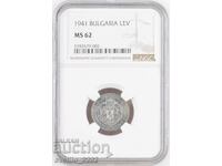 1 Lev 1941 MS 62 NGC