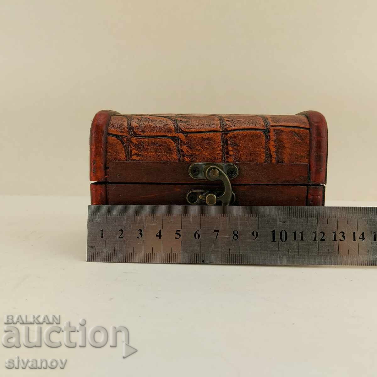 Παλιό ξύλινο κουτί κοσμημάτων #4662 - 5