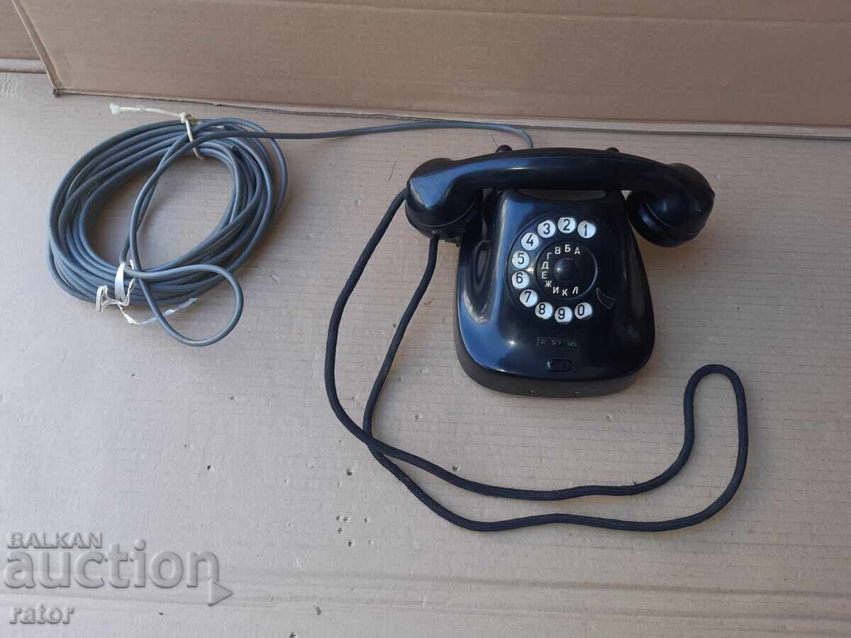 Telefon vechi bulgăresc din bachelită - 1963