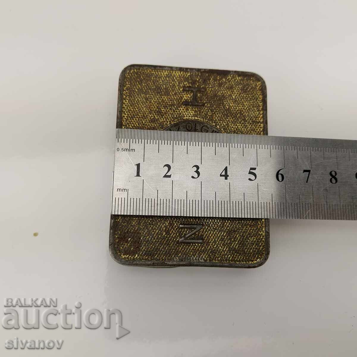 Παλιό μεταλλικό κουτί τσιγάρων Haus Neuerburg Guldenring#4689 - 6