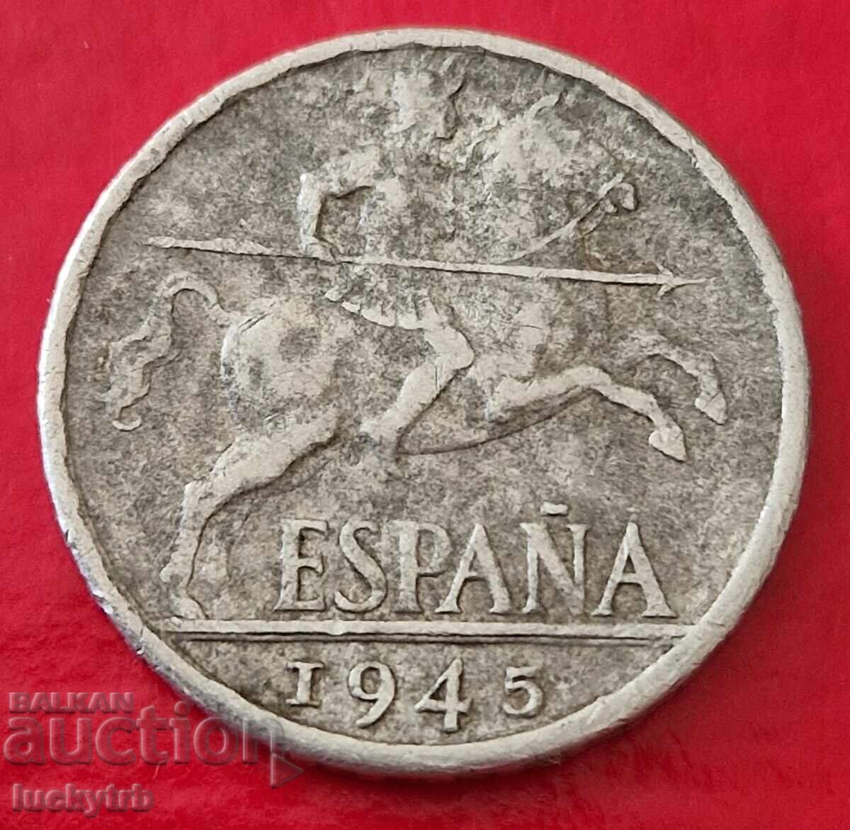 10 сентимос 1945 - Испания с цена 3.00 лв. | € 1.53 10 сентимос 1945 - Испания с цена 3.00 лв. | € 1.53