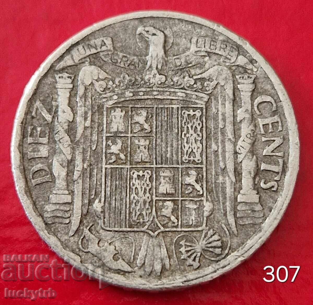 10 сентимос 1945 - Испания 10 сентимос 1945 - Испания