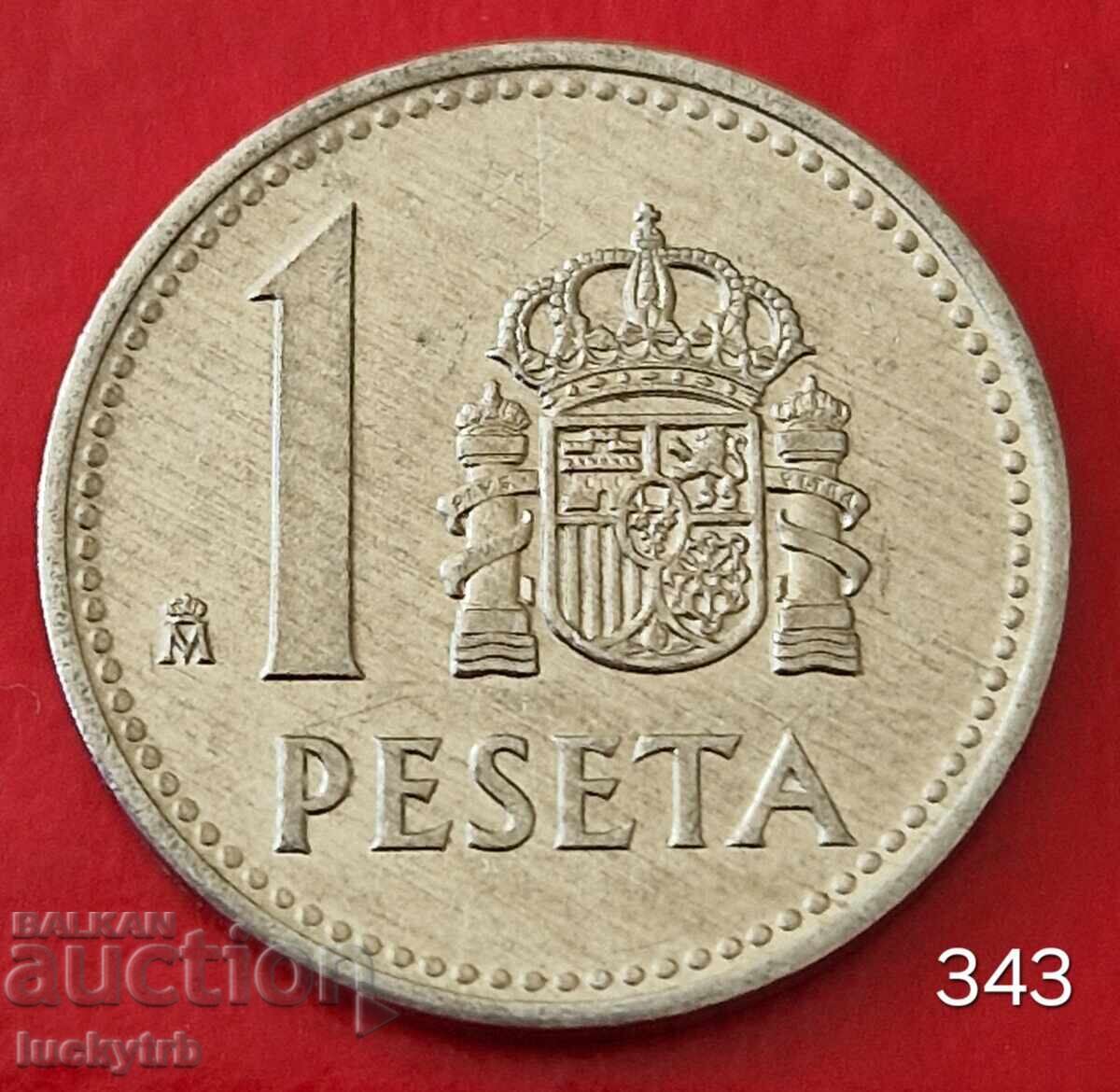 1 peseta 1989 - Spania