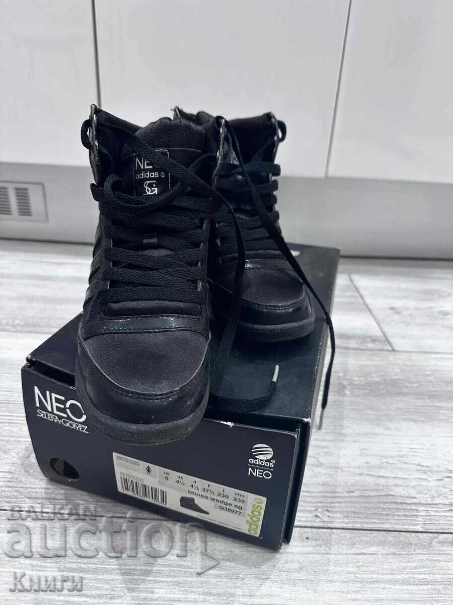 Adidas Selena Gomez Wmns BB Neo Wedge Black Sneakers - 37.5 - 5