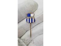 Σπάνιο βουλγαρικό βασιλικό σήμα, κονκάρδα "Αθλητής" σπορ, ποδόσφαιρο