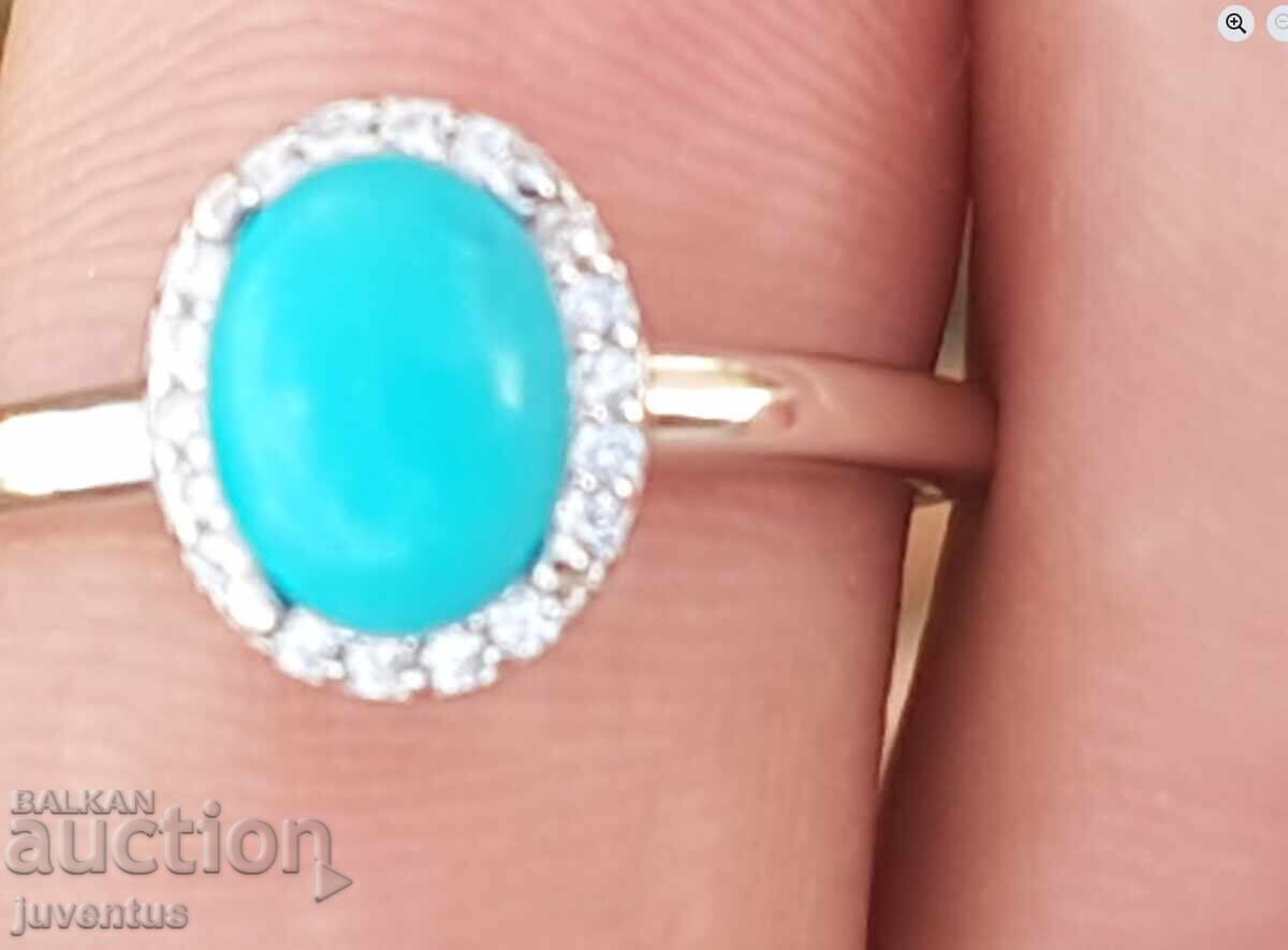 ΑΡΓΥΡΟ ΔΑΧΤΥΛΙΔΙ ΜΕ ΤΙΡΚΟΥΑΖ (ΑΡΙΖΟΝΑ, ΗΠΑ) με τιμή 119.00 BGN | € 60.84