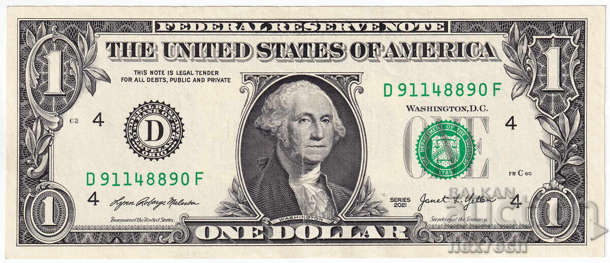 ❤️ ⭐ ΗΠΑ 2021 1 δολάριο Κλίβελαντ D ⭐ ❤️ με τιμή 3.49 BGN | € 1.78 ❤️ ⭐ ΗΠΑ 2021 1 δολάριο Κλίβελαντ D ⭐ ❤️ με τιμή 3.49 BGN | € 1.78