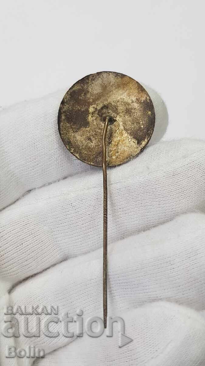 Foarte rară insignă regală Turneul Balcanic de Fotbal 1935 Sofia - 6 Foarte rară insignă regală Turneul Balcanic de Fotbal 1935 Sofia - 6