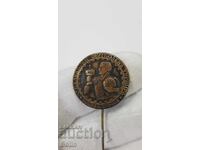 Πολύ σπάνιο βασιλικό σήμα Βαλκανικού Ποδοσφαιρικού Τουρνουά 1935 Σόφια