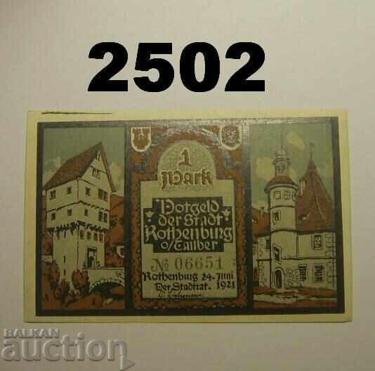 Rothenburg 1 Mark 1921 Germany with price 2.00 BGN | € 1.02