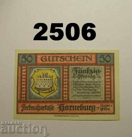 Horneburg 50 pfennig 1921 Германия с цена 2.50 лв. | € 1.28