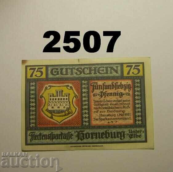 Horneburg 75 πφέννιχ 1921 Γερμανία με τιμή 1.50 BGN | € 0.77