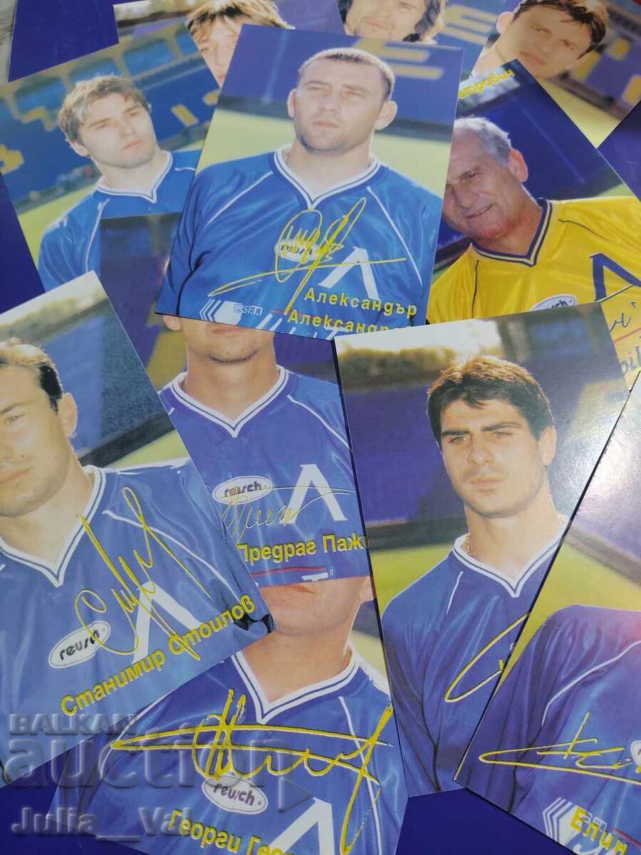 Livrarea PFC Levski - 11 cărți poștale cu autografe Livrarea PFC Levski - 11 cărți poștale cu autografe