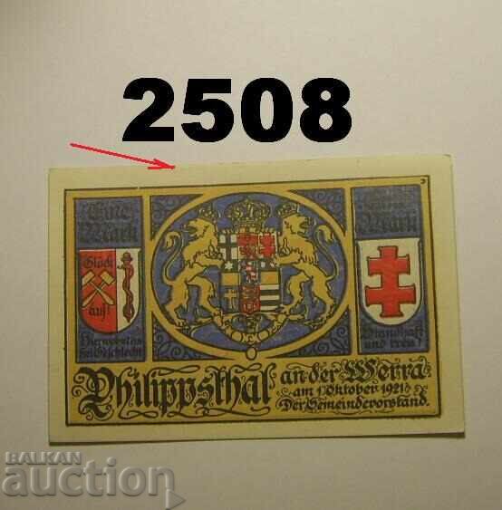 Philippsthal 1 mark 1921 Germany