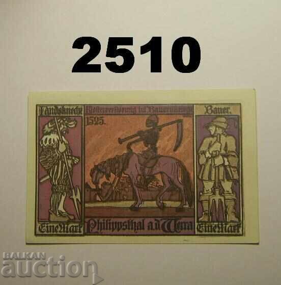 Philippsthal 1 mark 1921 Germany with price 3.00 BGN | € 1.53