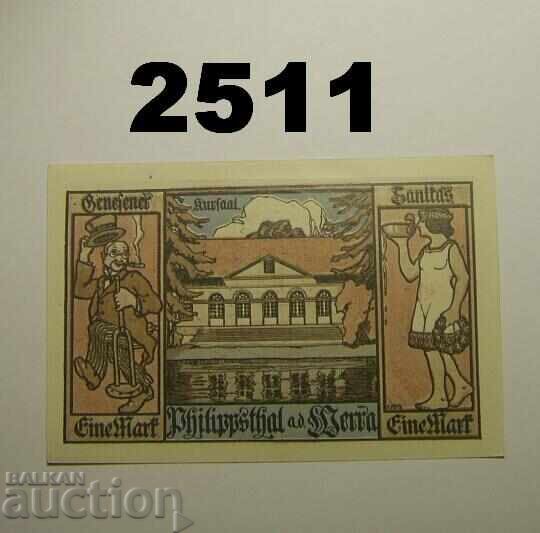 Philippsthal 1 mark 1921 Германия с цена 3.00 лв. | € 1.53