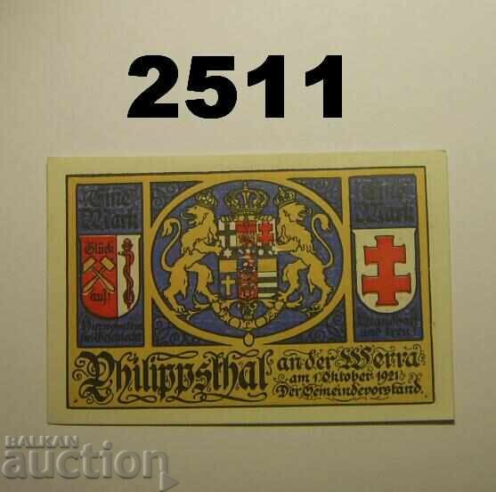 Philippsthal 1 mark 1921 Германия