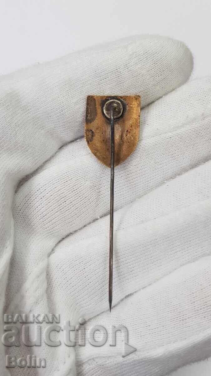 Σπάνιο τσαρικό σήμα, κονκάρδα Ένωσης Αγροτών, Γεωργία με τιμή 190.00 BGN | € 97.15