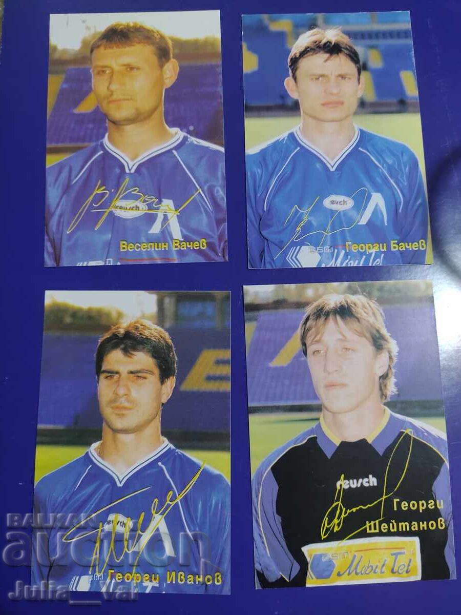 PFC Levski - 8 cărți poștale cu autografe PFC Levski - 8 cărți poștale cu autografe