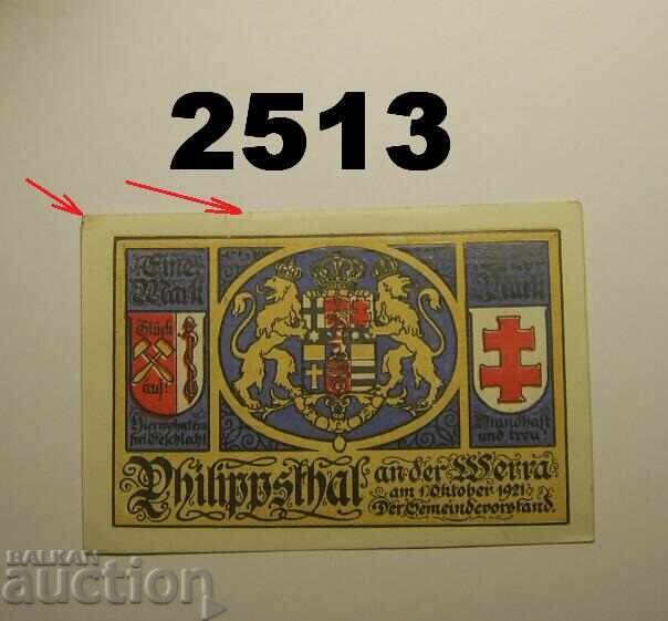 Φιλιπστάλ 1 μάρκο 1921 Γερμανία