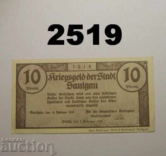 Saulgau 10 pfennig 1918 Γερμανία Saulgau 10 pfennig 1918 Γερμανία