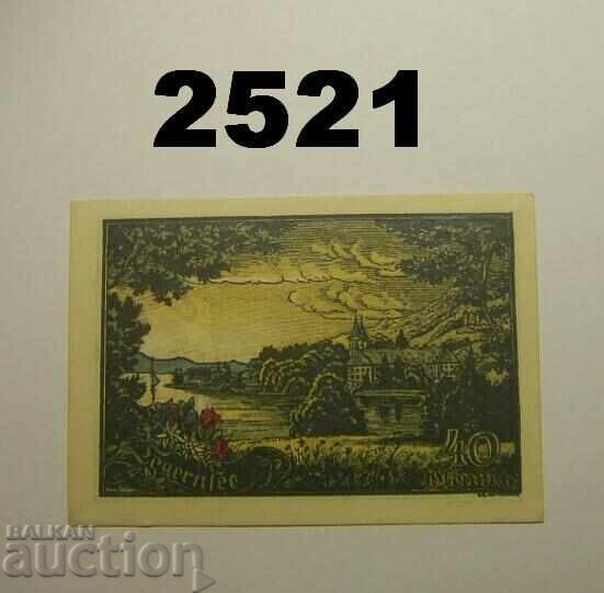 Tegernsee 40 pfennig 1921 Germania cu preț 2.00 BGN | € 1.02