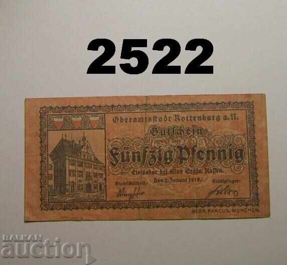 Rottenburg 50 pfennig 1921 Germania cu preț 4.00 BGN | € 2.05