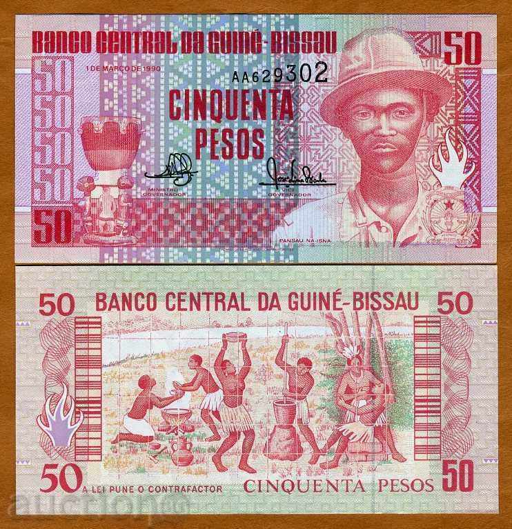 +++ GUINEA-BISAU 50 PESO P 10 1990 UNC +++