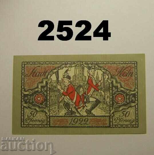 Köln 50 pfennig 1922 Germania cu preț 2.00 BGN | € 1.02
