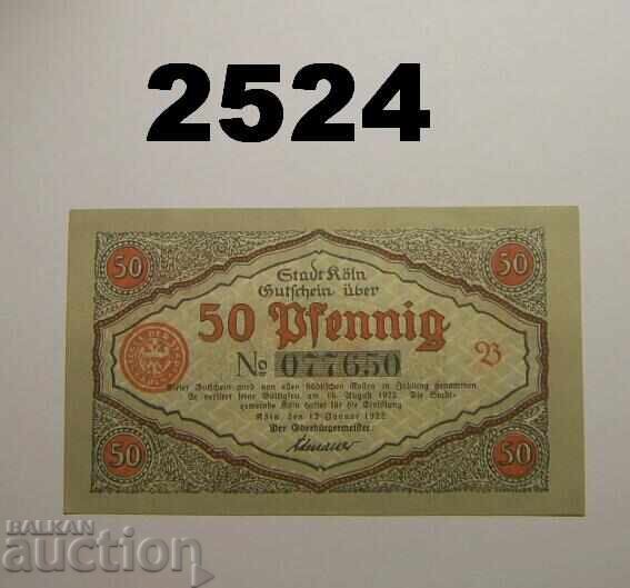 Köln 50 pfennig 1922 Germania